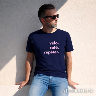 velo cafe repeter T-shirt