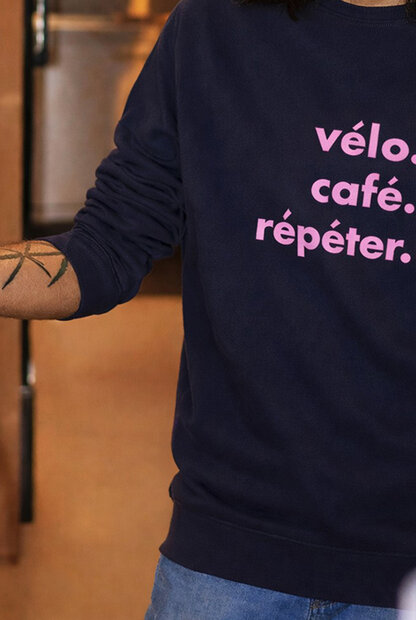 velo caf&eacute; r&eacute;p&eacute;ter sweater